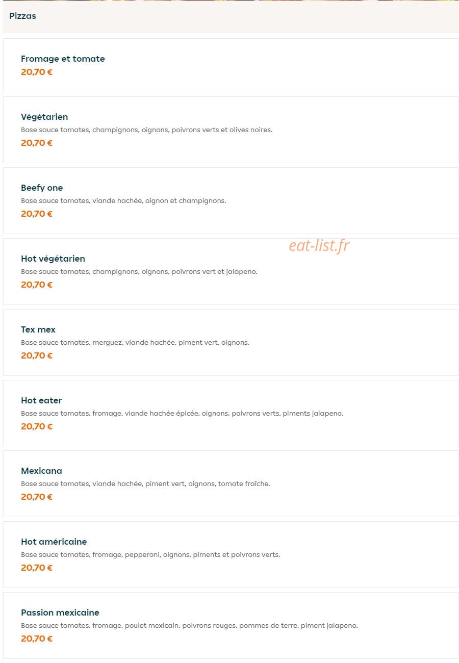 Gogo Pizza — carte page 8