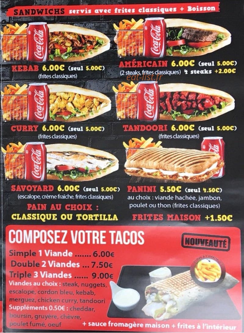 Lorient Food — carte page 2