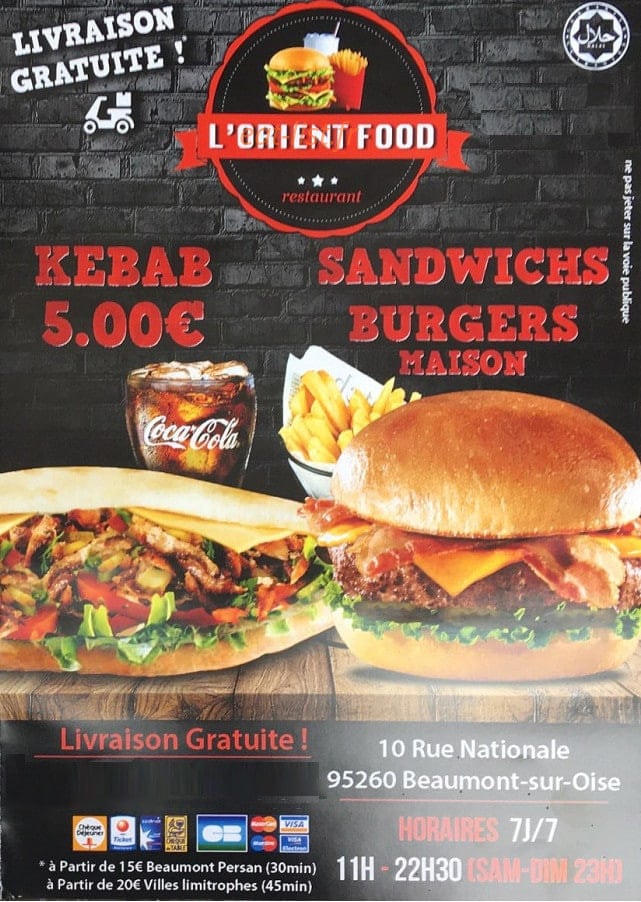 Lorient Food — carte page 1