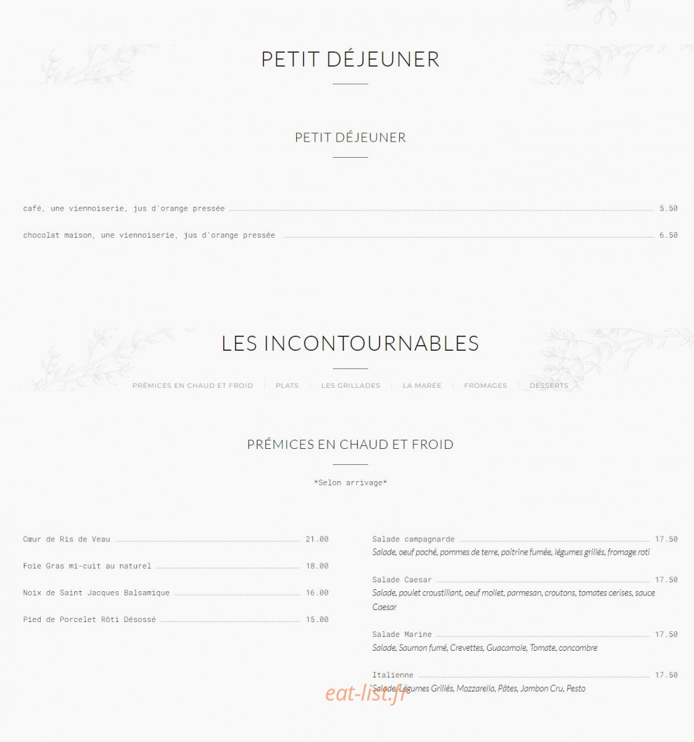 Cottage Trianon — carte page 1