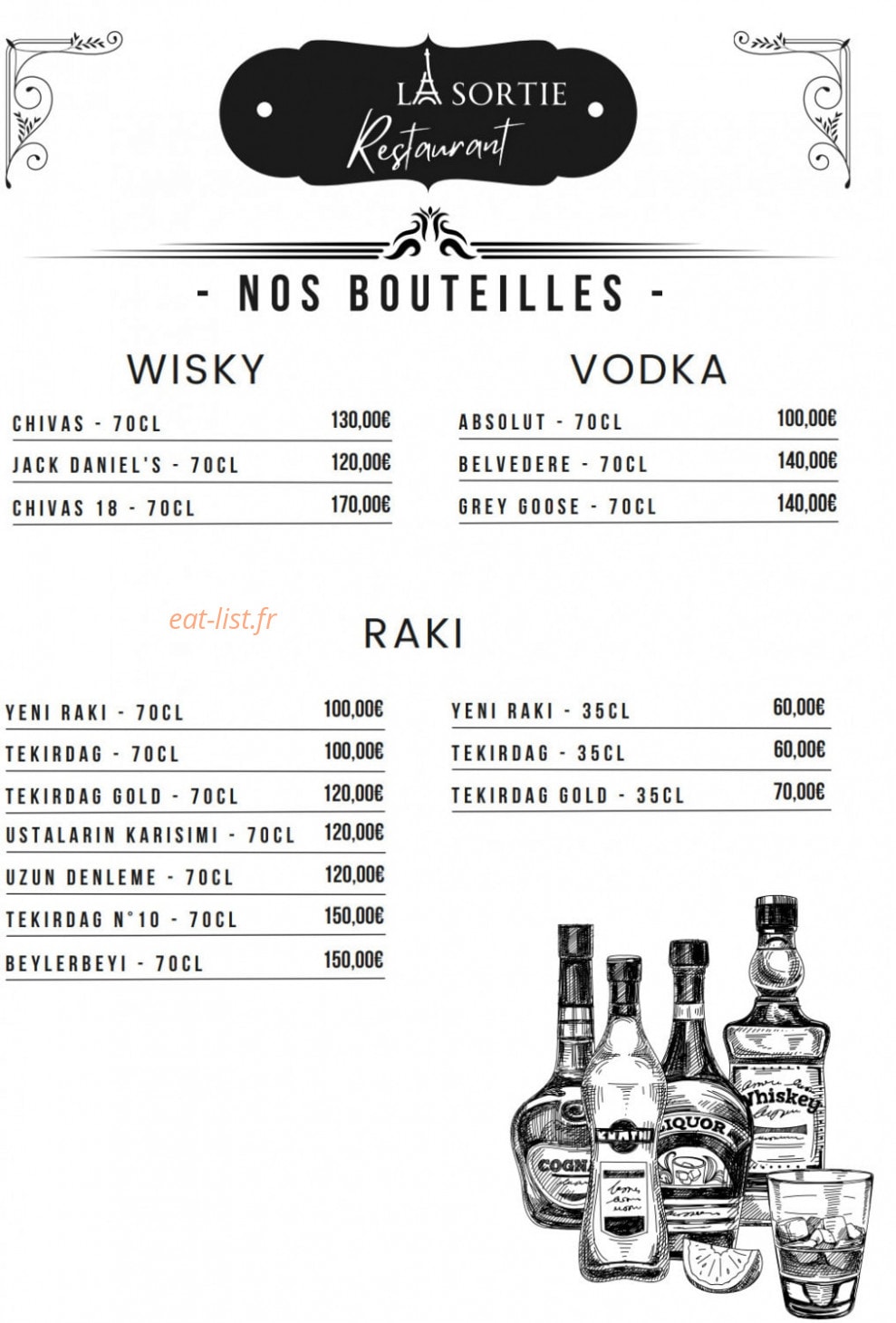 La Sortie — carte page 9