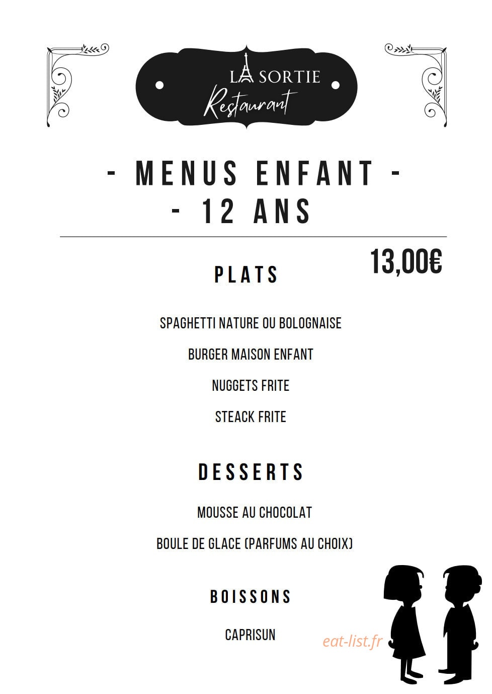 La Sortie — carte page 5