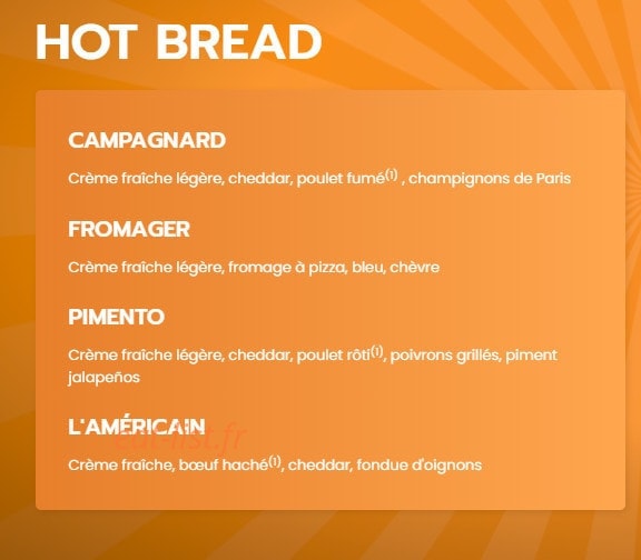 Dream's Pizza — carte page 6