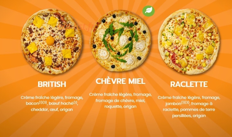 Dream's Pizza — carte page 4