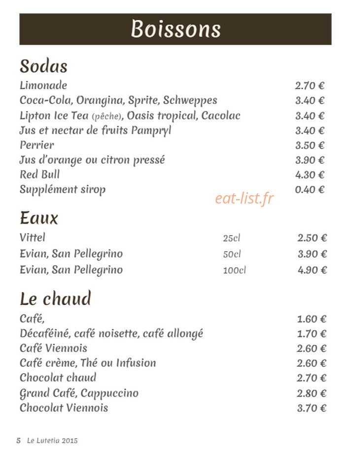 Le lutetia — carte page 5