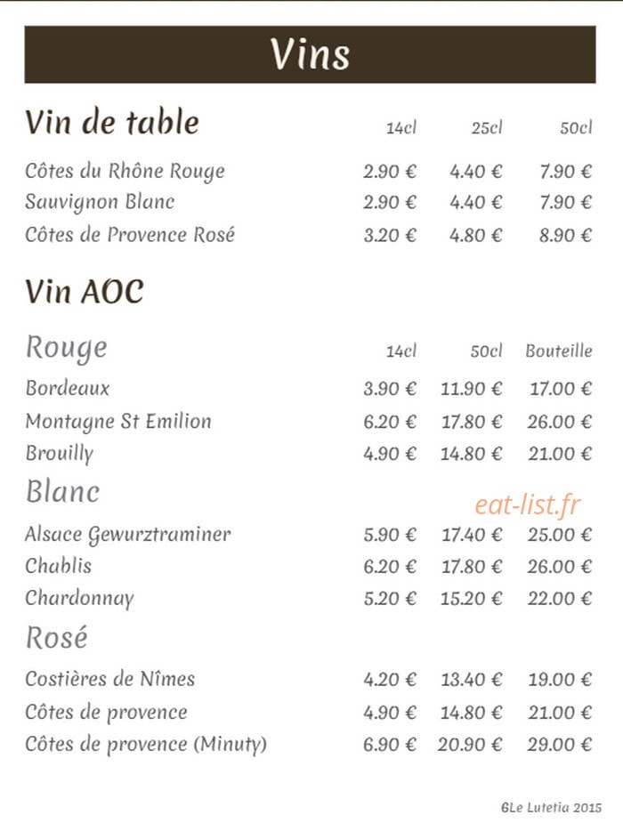 Le lutetia — carte page 6