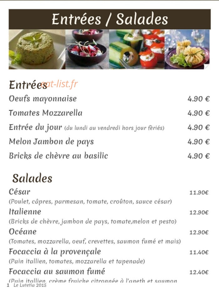 Le lutetia — carte page 1