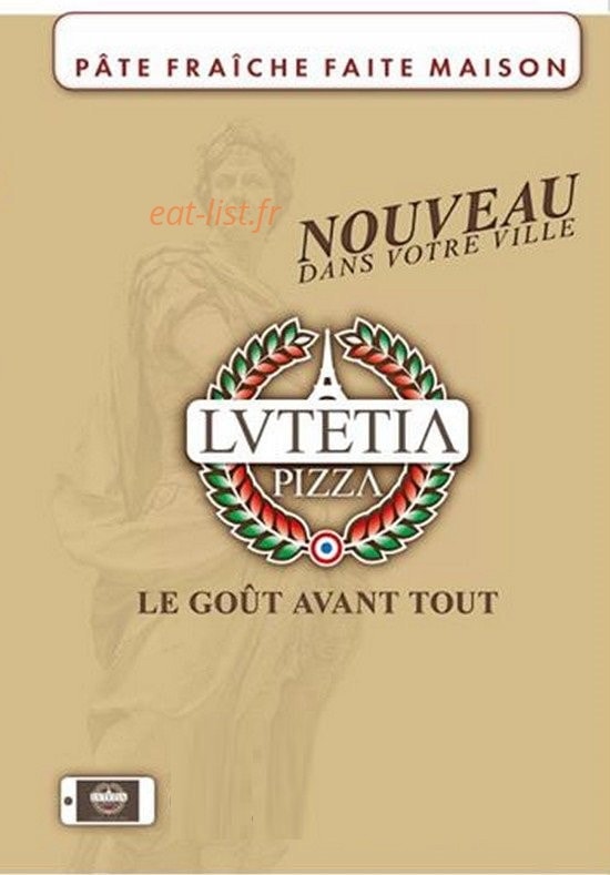 Lutetia pizza — carte page 1