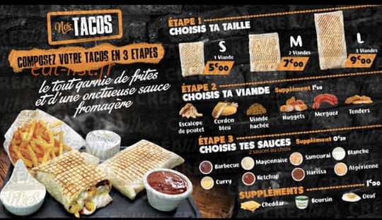 My Urban Burger — carte page 1