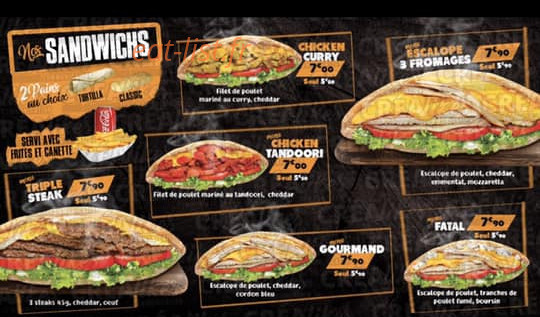 My Urban Burger — carte page 3