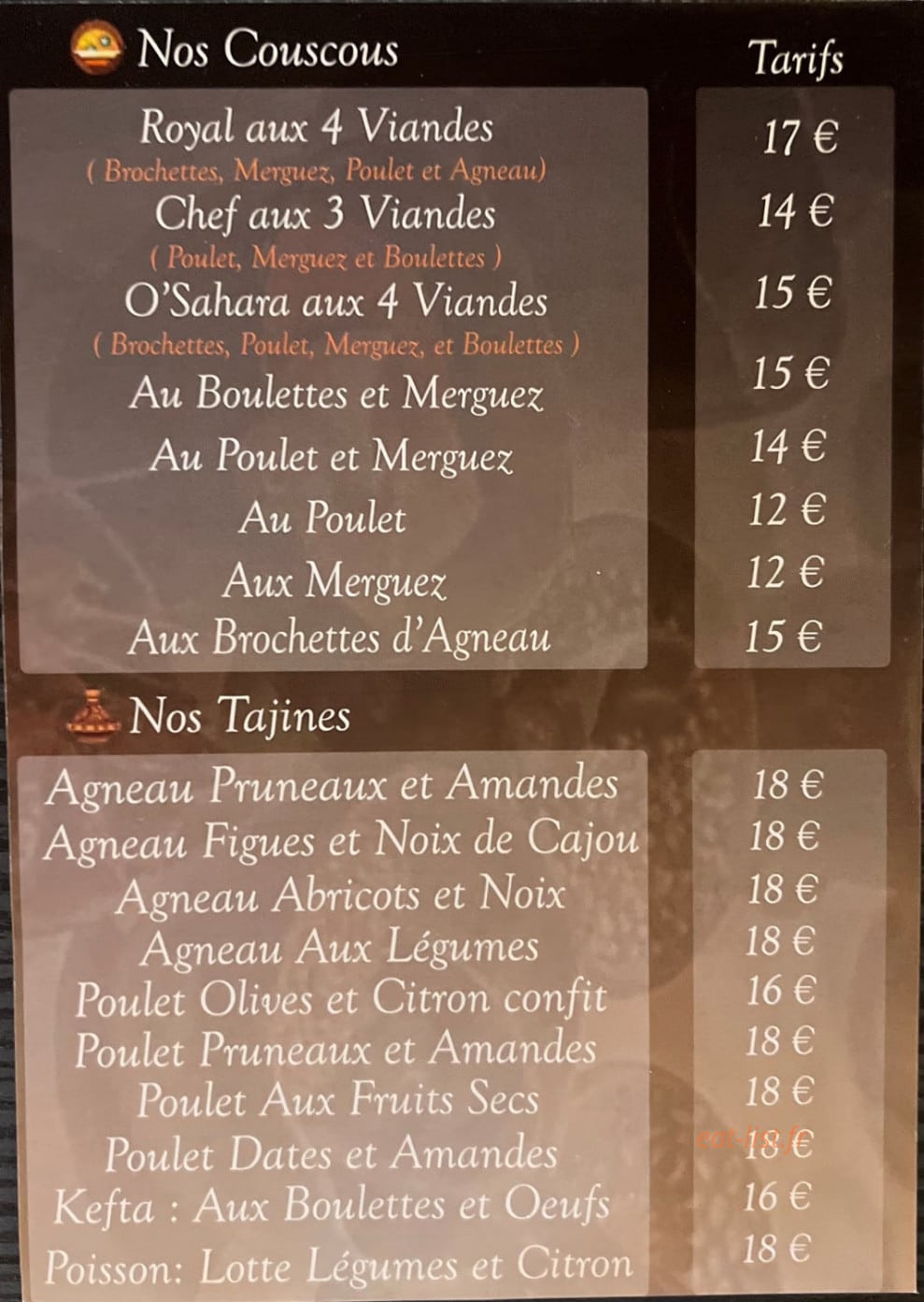Ô'Sahara — carte page 2