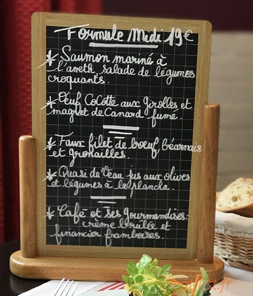 Le Bistrot du Théâtre — carte page 1