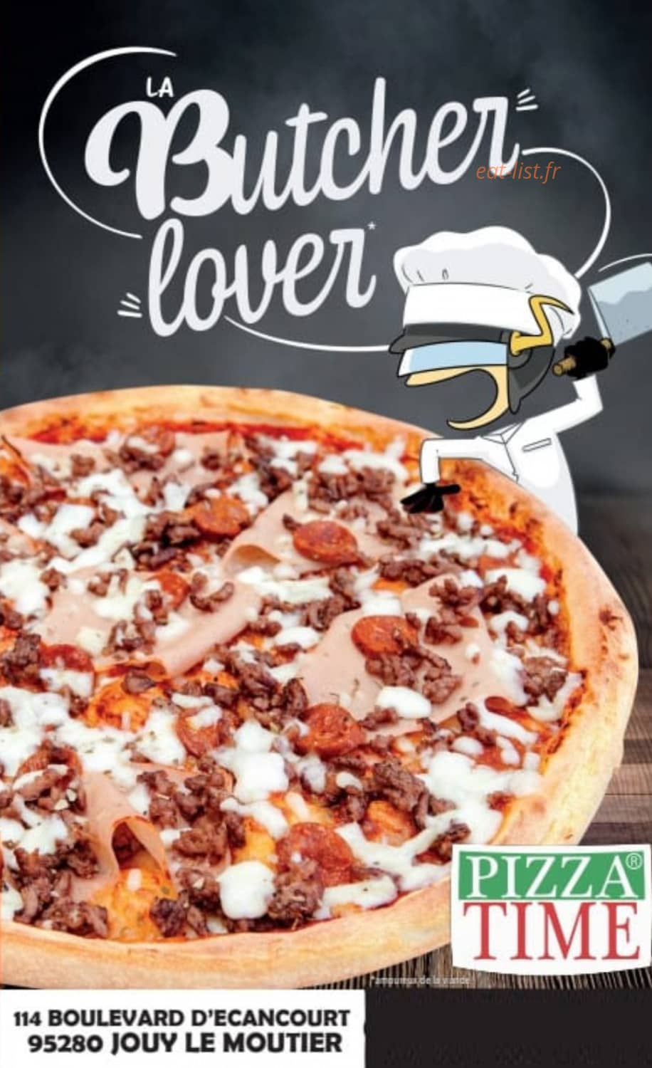 Pizza Time — carte page 1