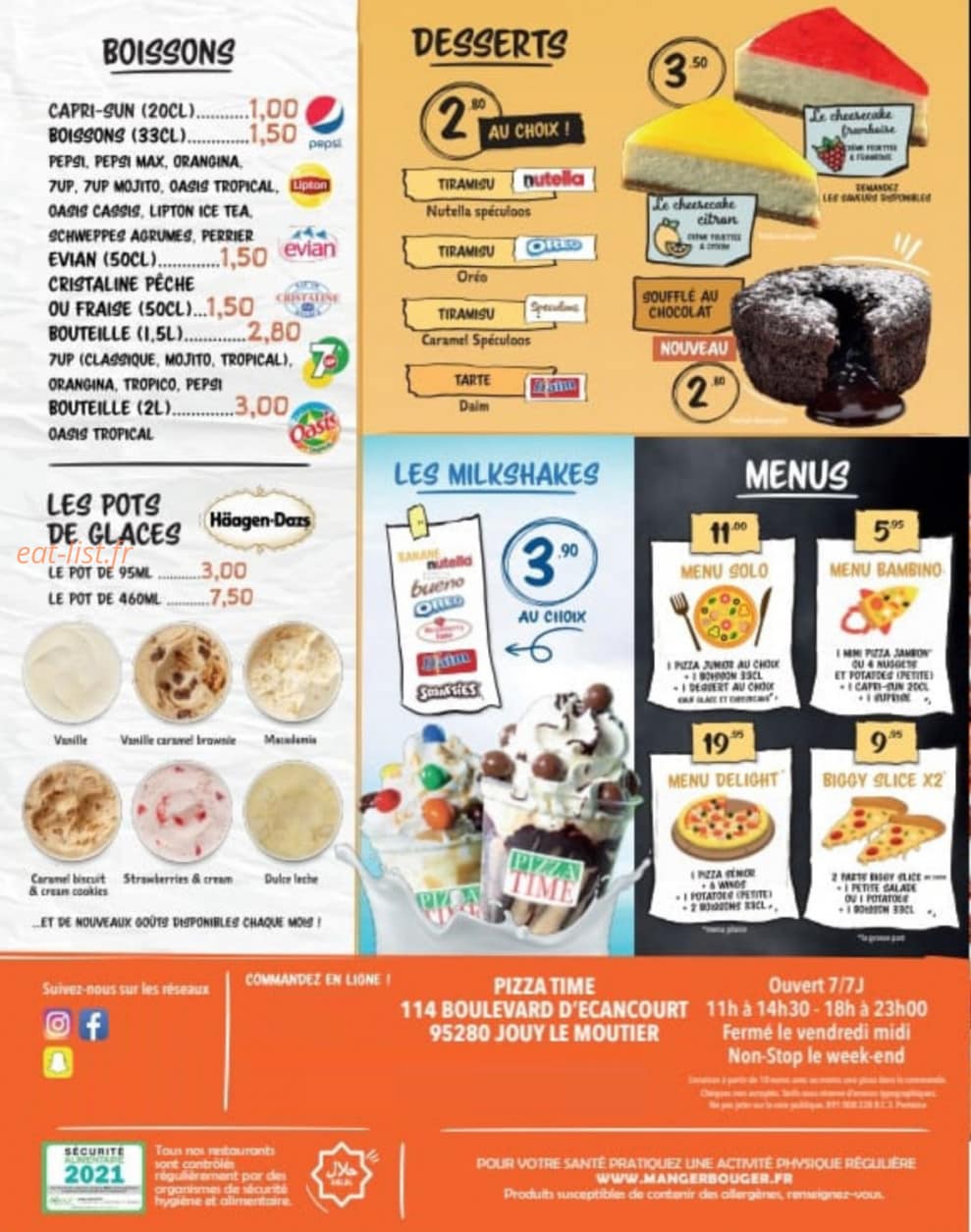 Pizza Time — carte page 4