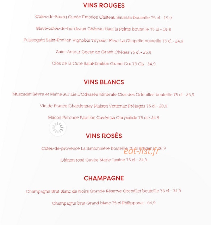 Thi Reo Restaurant — carte page 5
