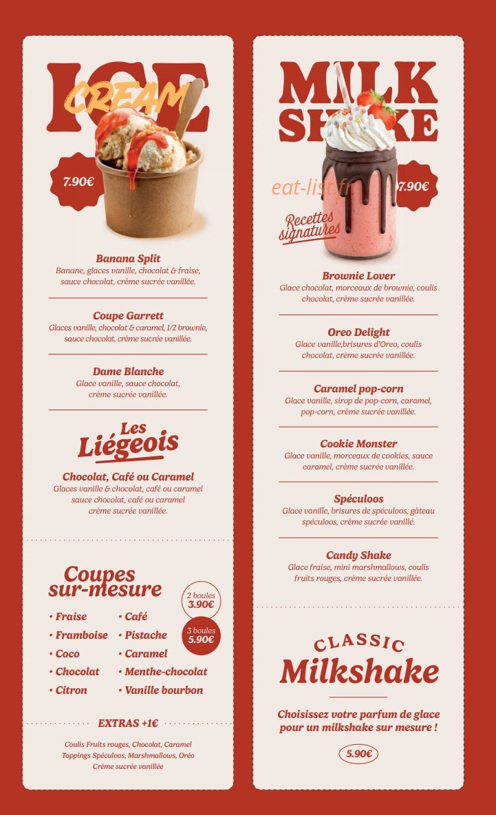 Garrett Meal's — carte page 11