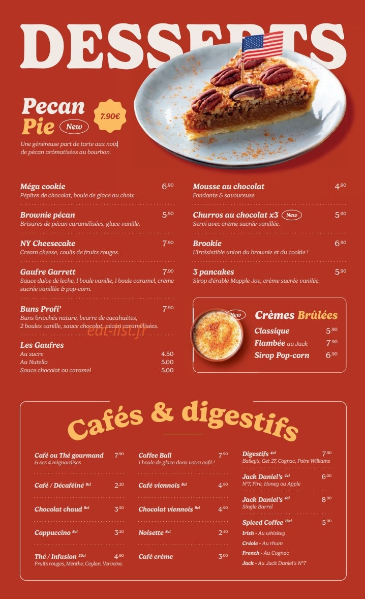 Garrett Meal's — carte page 12