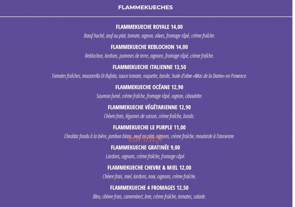 Le Purple — carte page 4