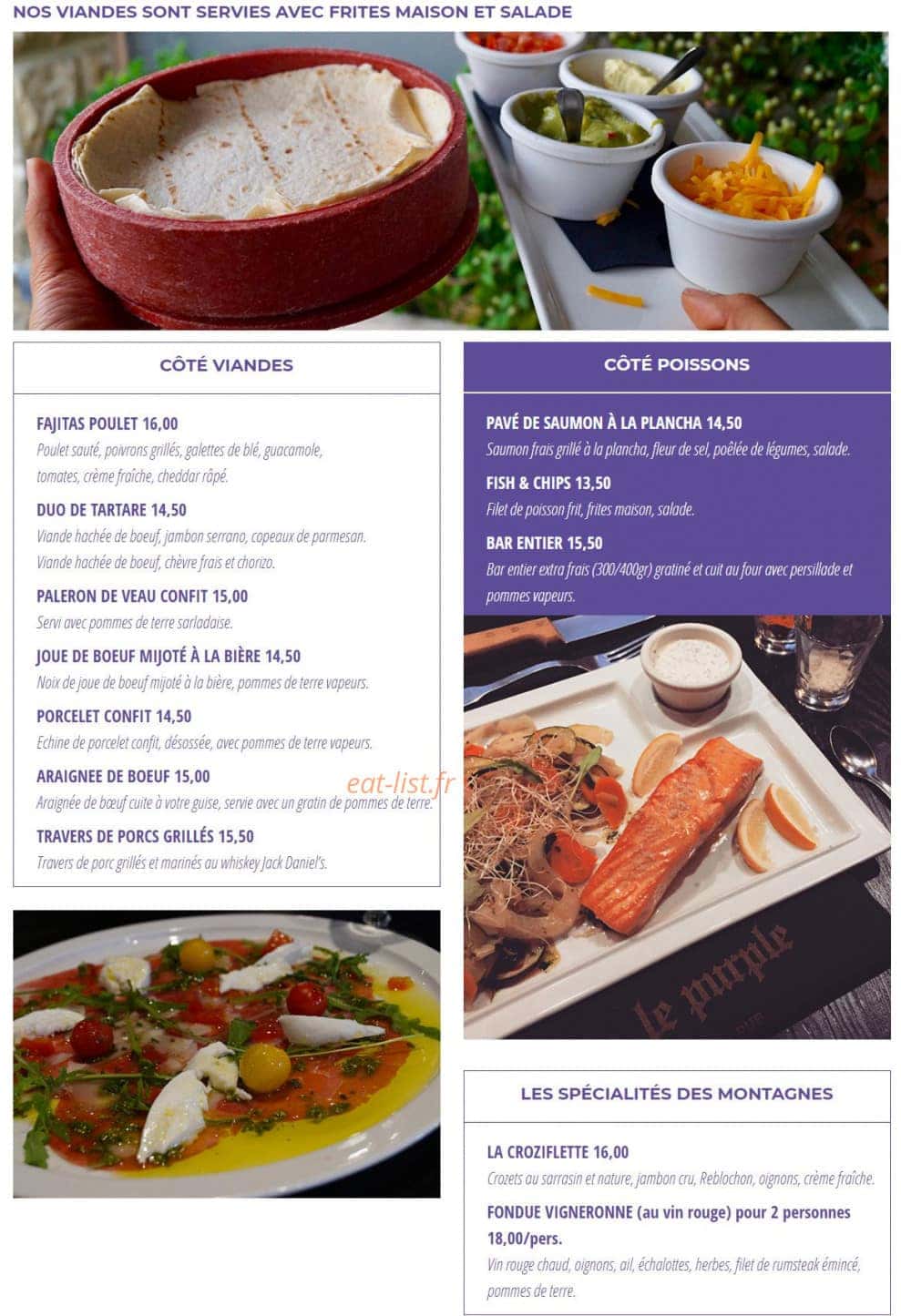 Le Purple — carte page 5