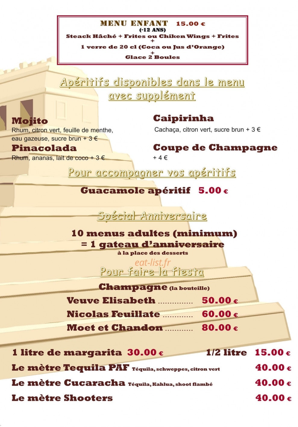 Le Tampico — carte page 2