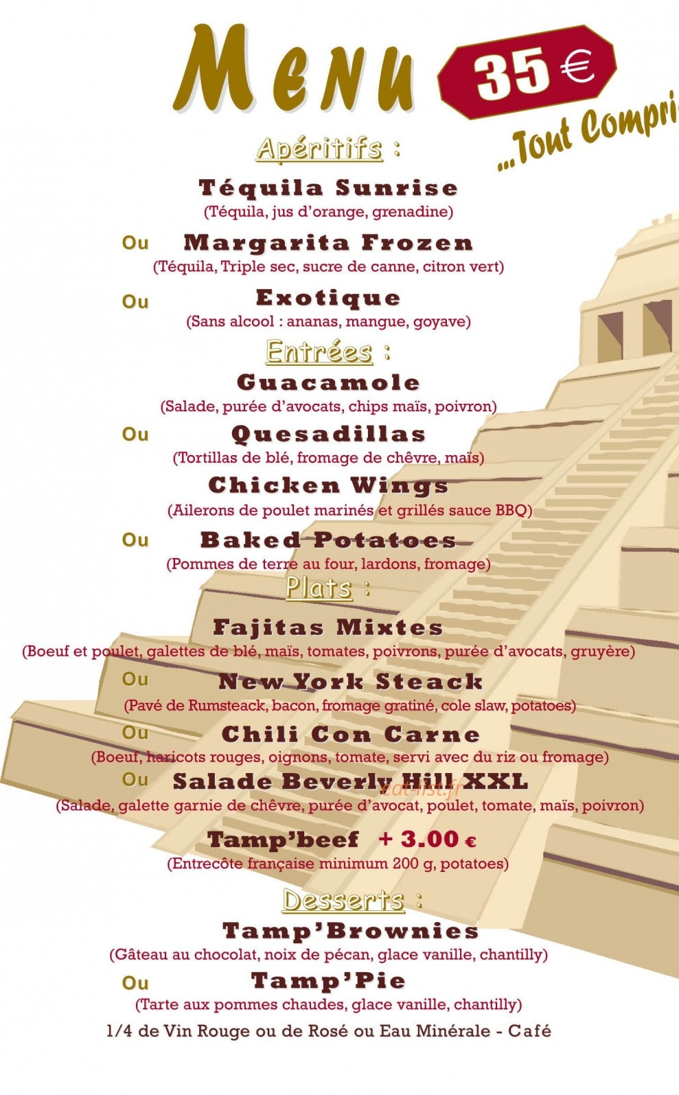 Le Tampico — carte page 1