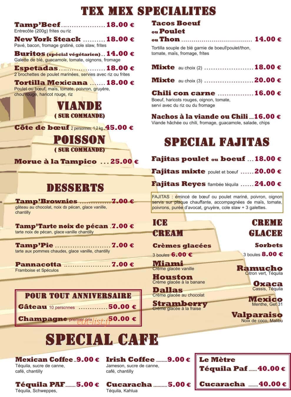 Le Tampico — carte page 4