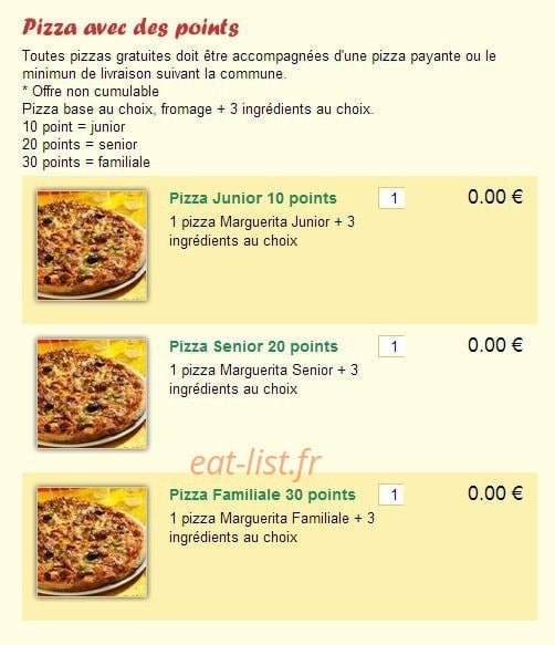 Pizza Marco — carte page 10