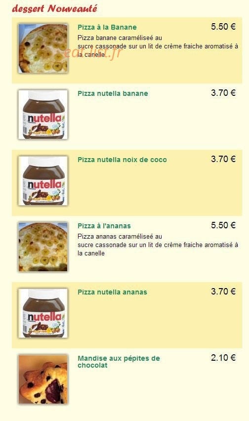 Pizza Marco — carte page 3