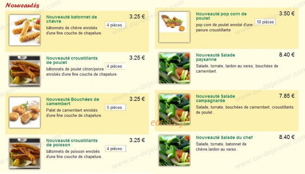 Pizza Marco — carte page 1