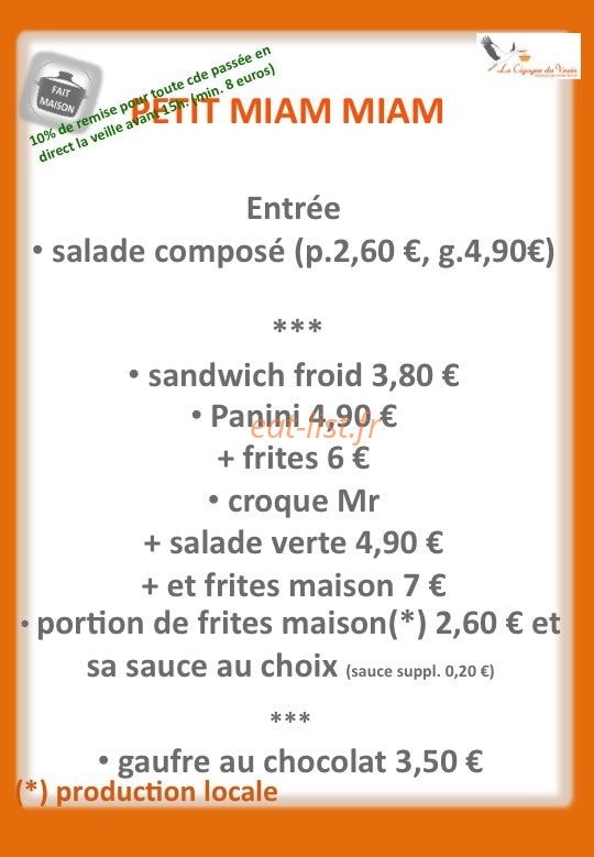 La Cigogne du Vexin — carte page 1