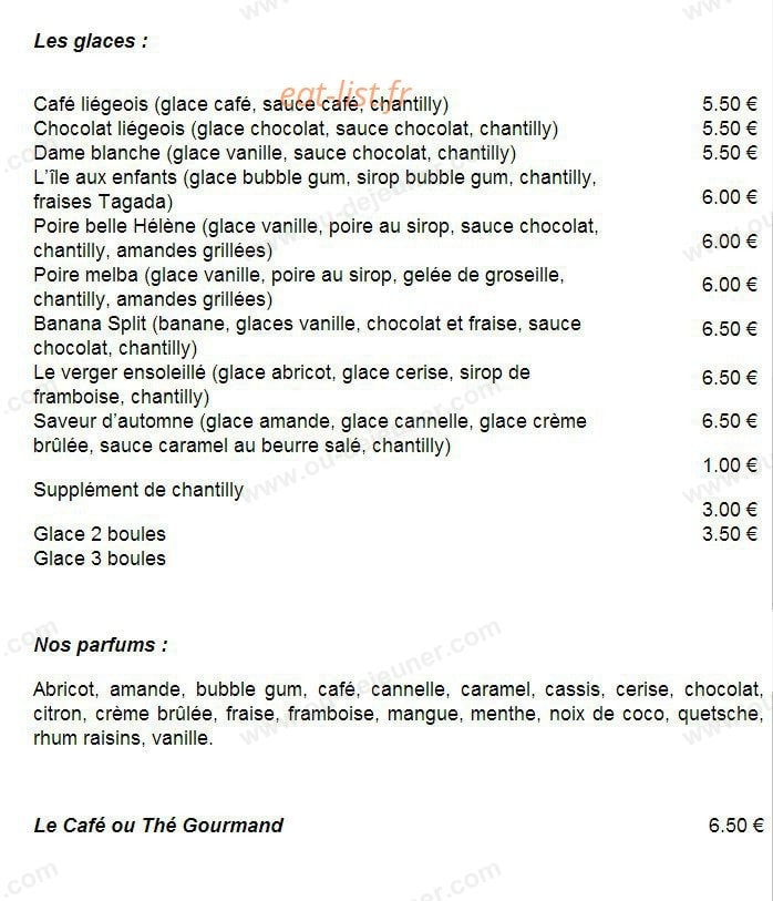 La Parenthese Gourmande — carte page 7