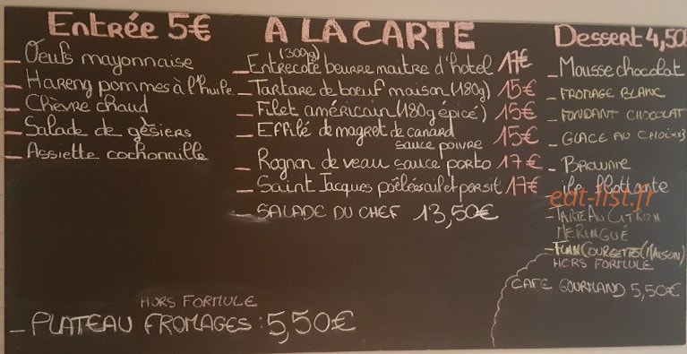 Le Saint Antoine — carte page 1