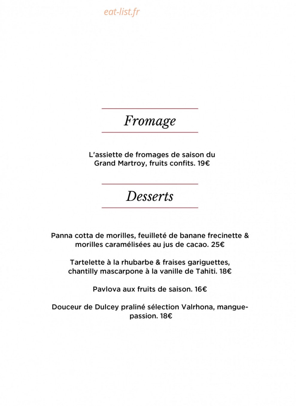 Les Vignes Rouges — carte page 2