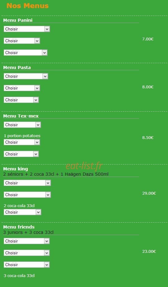 Allo pizza 95 — carte page 11