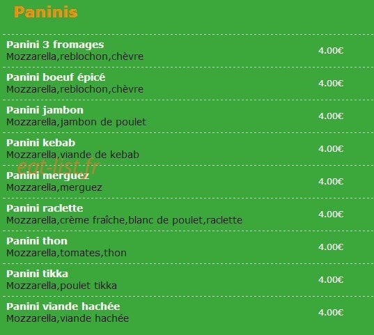 Allo pizza 95 — carte page 6