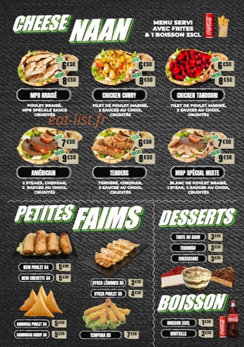 Master Poulet Braisé — carte page 4