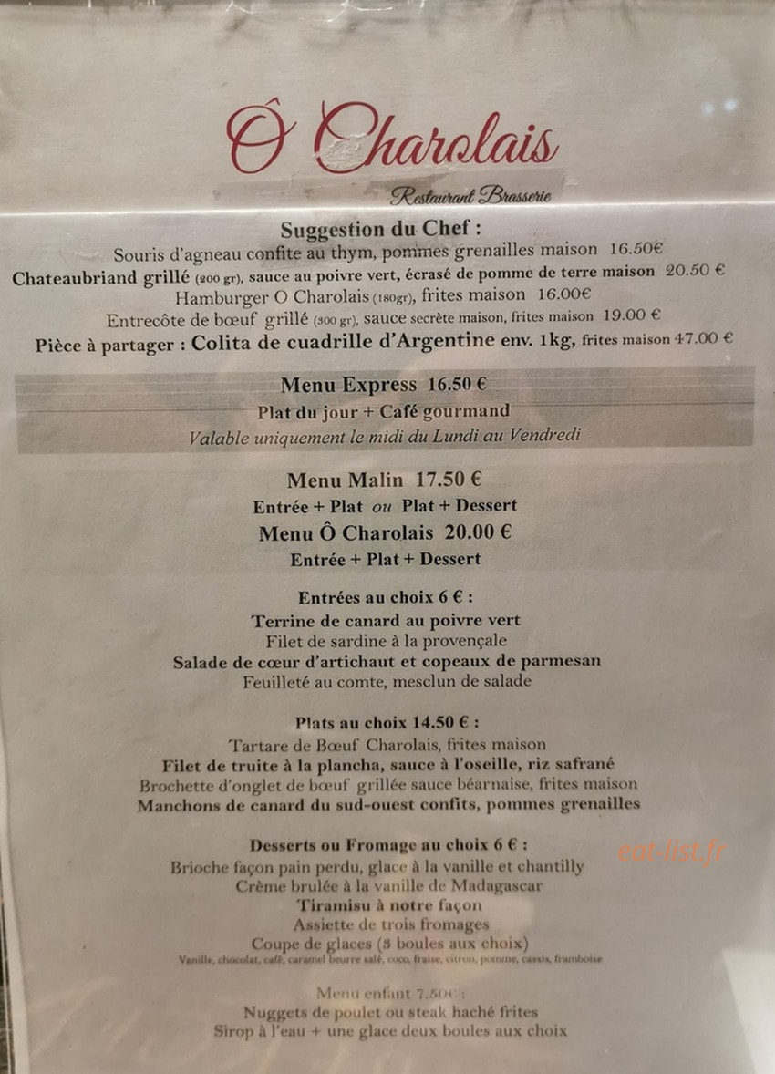 O Charolais — carte page 1