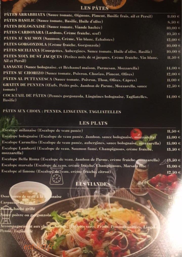 Bella Roma — carte page 2