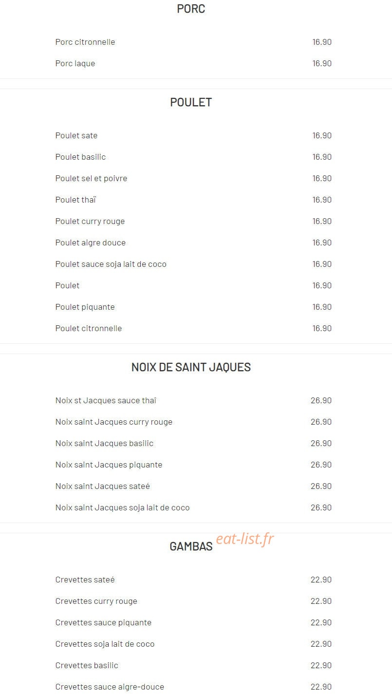 Bistrot de la fontaine — carte page 3