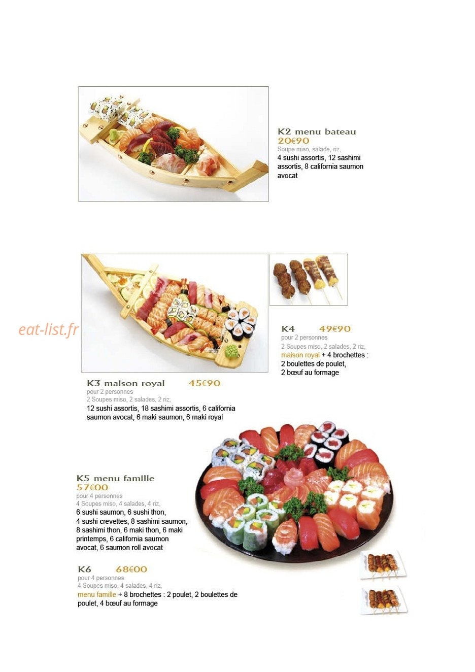 Sushi Kyoto — carte page 7