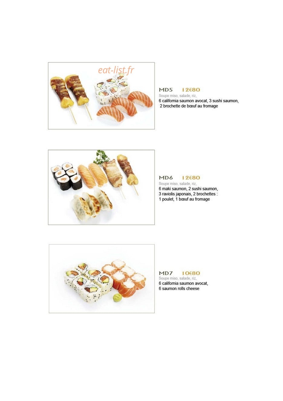 Sushi Kyoto — carte page 13