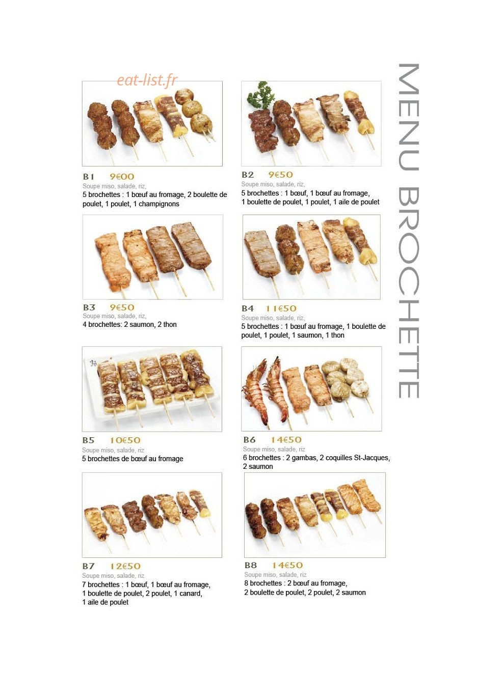 Sushi Kyoto — carte page 3