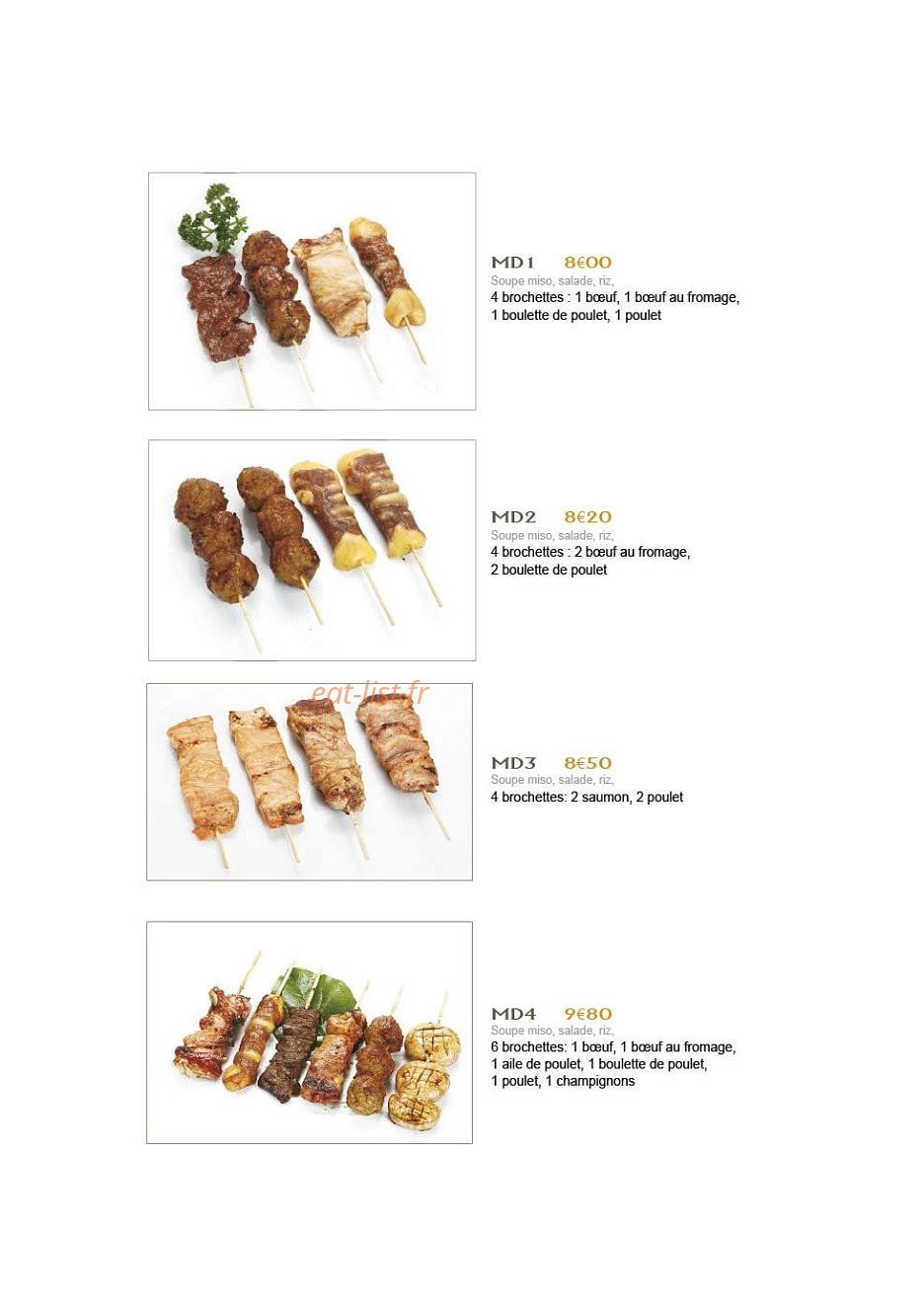 Sushi Kyoto — carte page 12