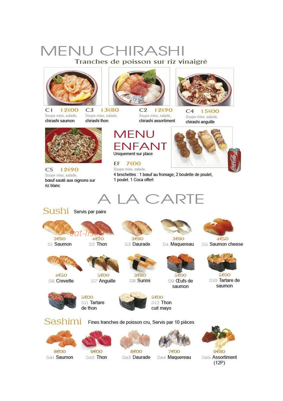 Sushi Kyoto — carte page 8