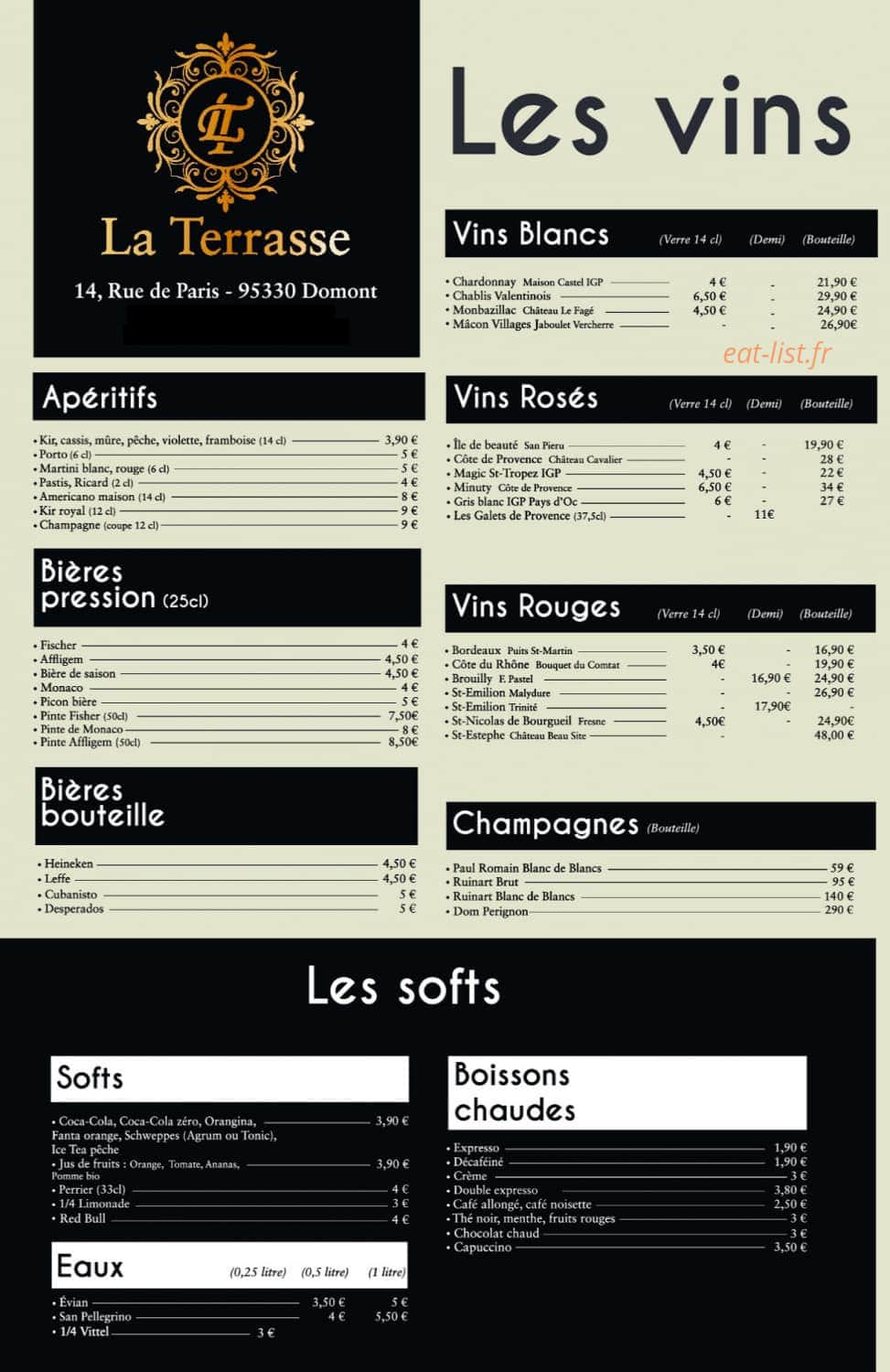 La Terrasse — carte page 2