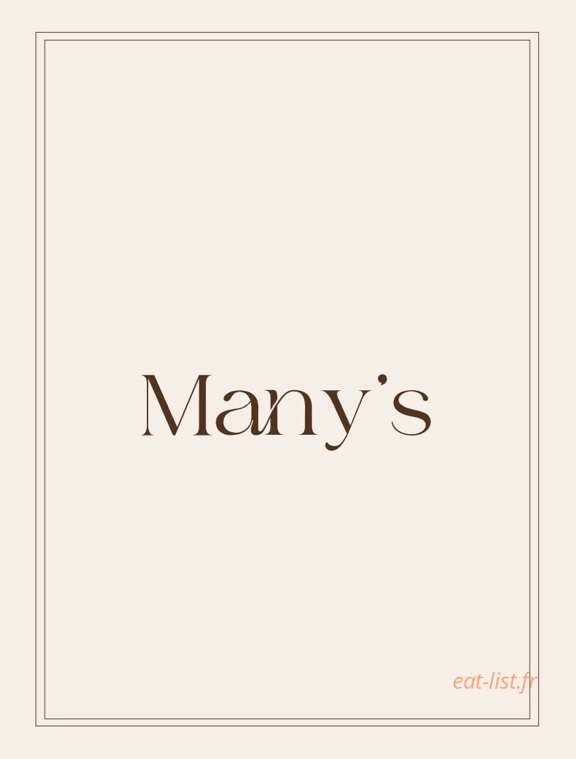 Many's — carte page 1