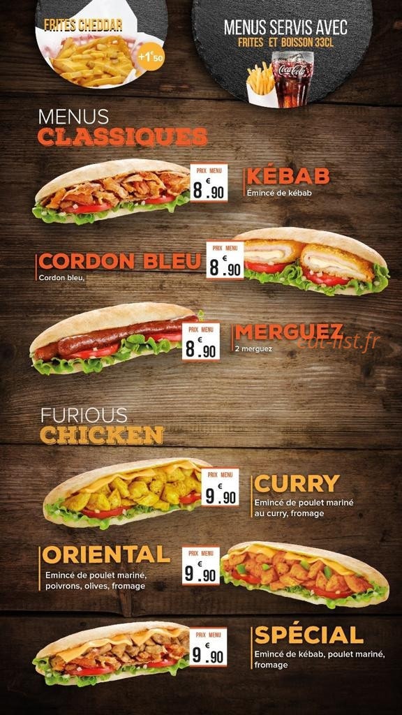 Ô'cheez — carte page 2