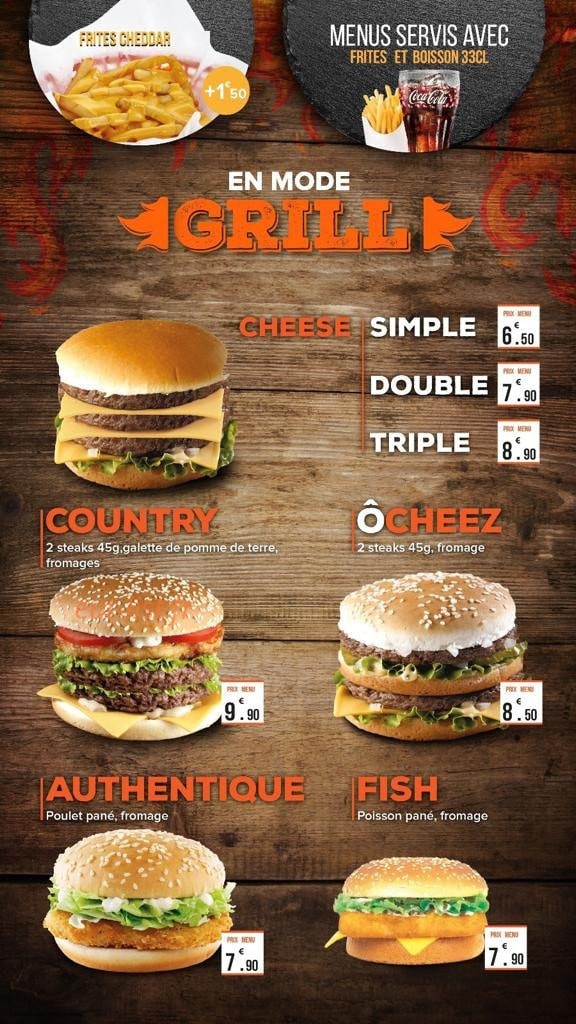 Ô'cheez — carte page 3