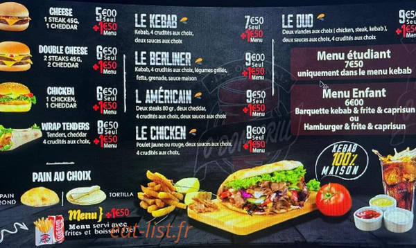 O'dom Grill — carte page 1