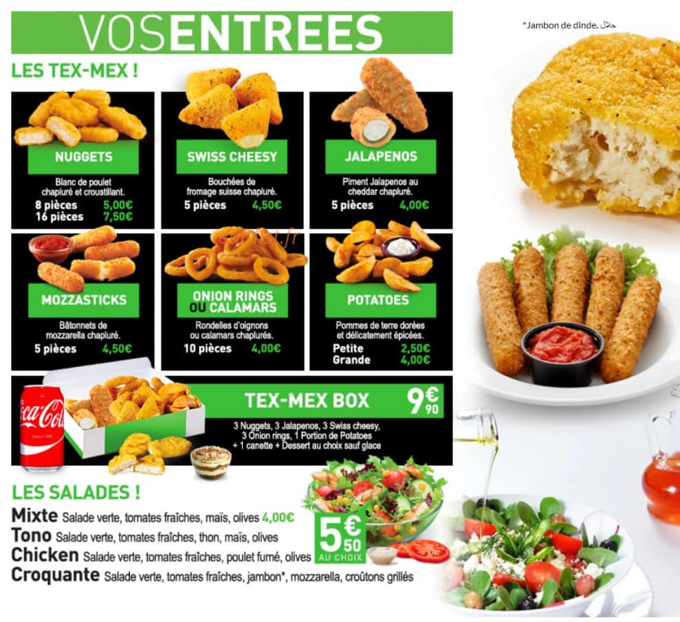 Pizza Family — carte page 1
